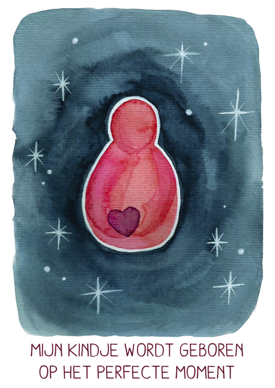 affirmatie kaart welkom baby