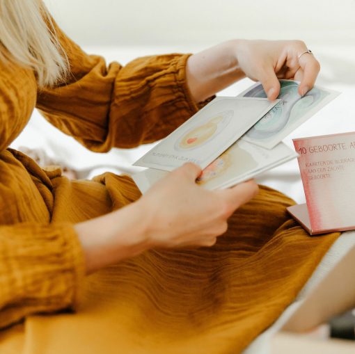 geboorte affirmatiekaarten bekijken in luxe kraampakket