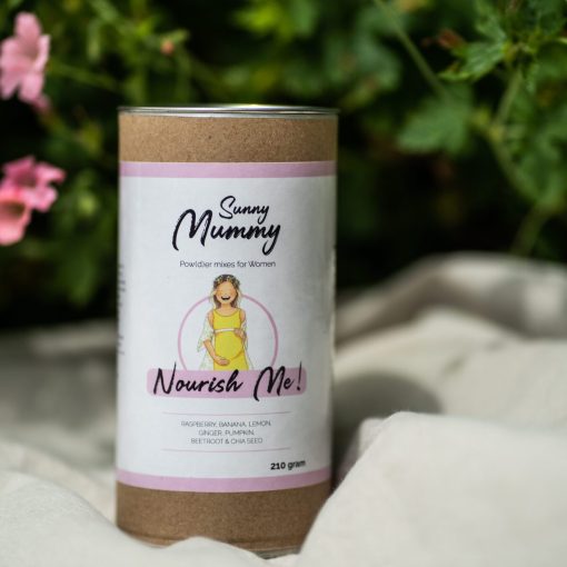 kartonnen verpakking superfood mix zwanger