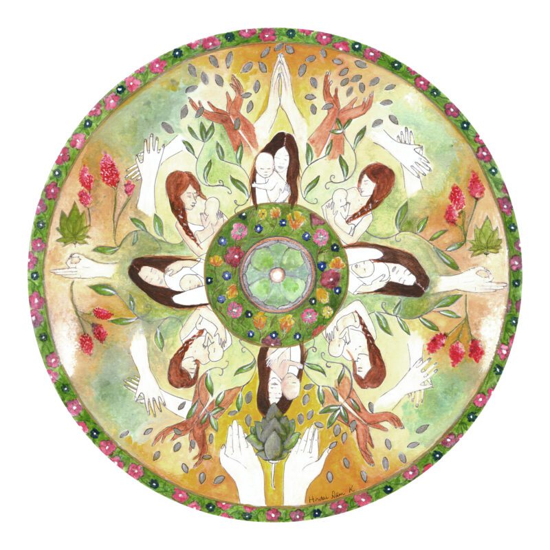 mandala tekening kraamtijd hulp