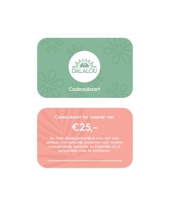 cadeaubon zwanger kraamtijd dalalou waarde 25