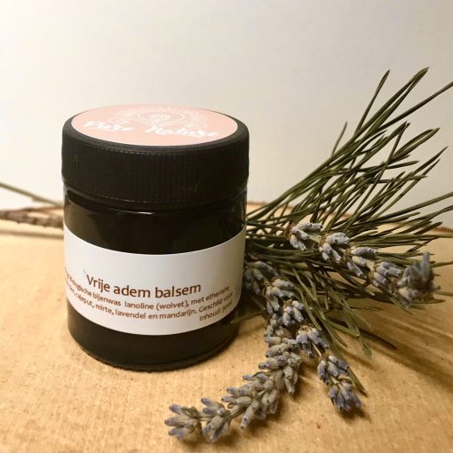 potje biologische verkoudheidsbalsem met lanoline puur natuur