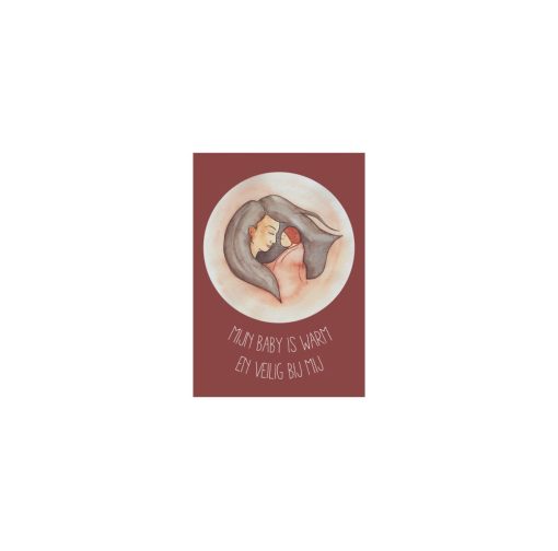 postpartum kaart vrouw baby kraamtijd