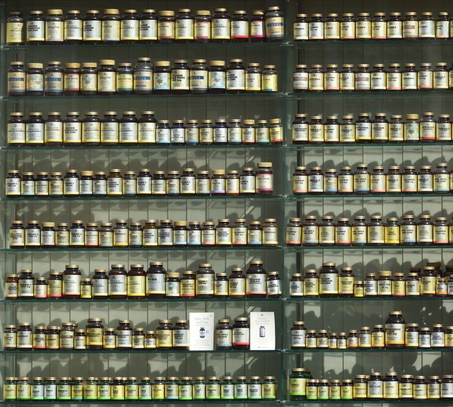 multivitaminen op een rij